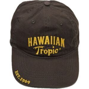 Hawaiian Tropic Embroidered Logo Baseball Cap Est. 1969 Y2K